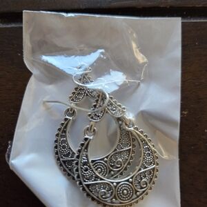 Elegant Silver Hoop Earrings